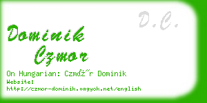 dominik czmor business card